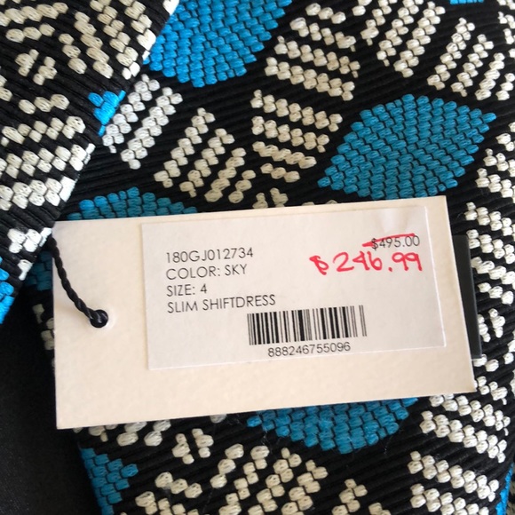 || MILLY || NWT Slim shift dress in ”sky” - Picture 7 of 9
